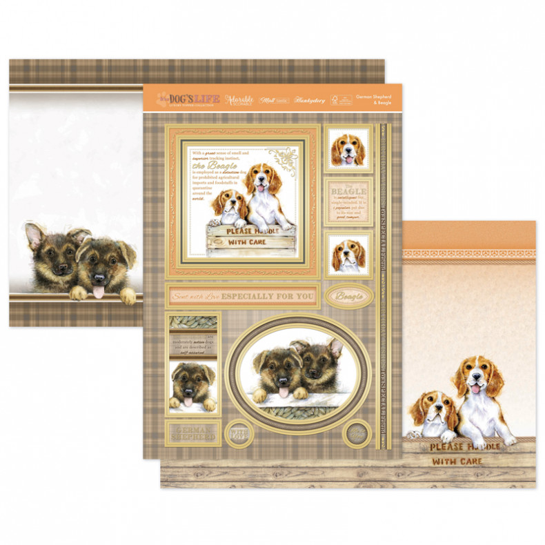 German Shepherd & Beagle Luxury Topper Set